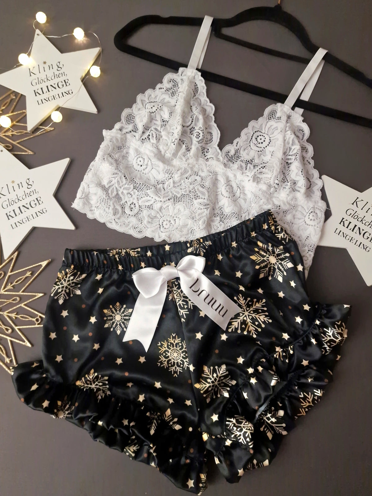 Bralet Black White