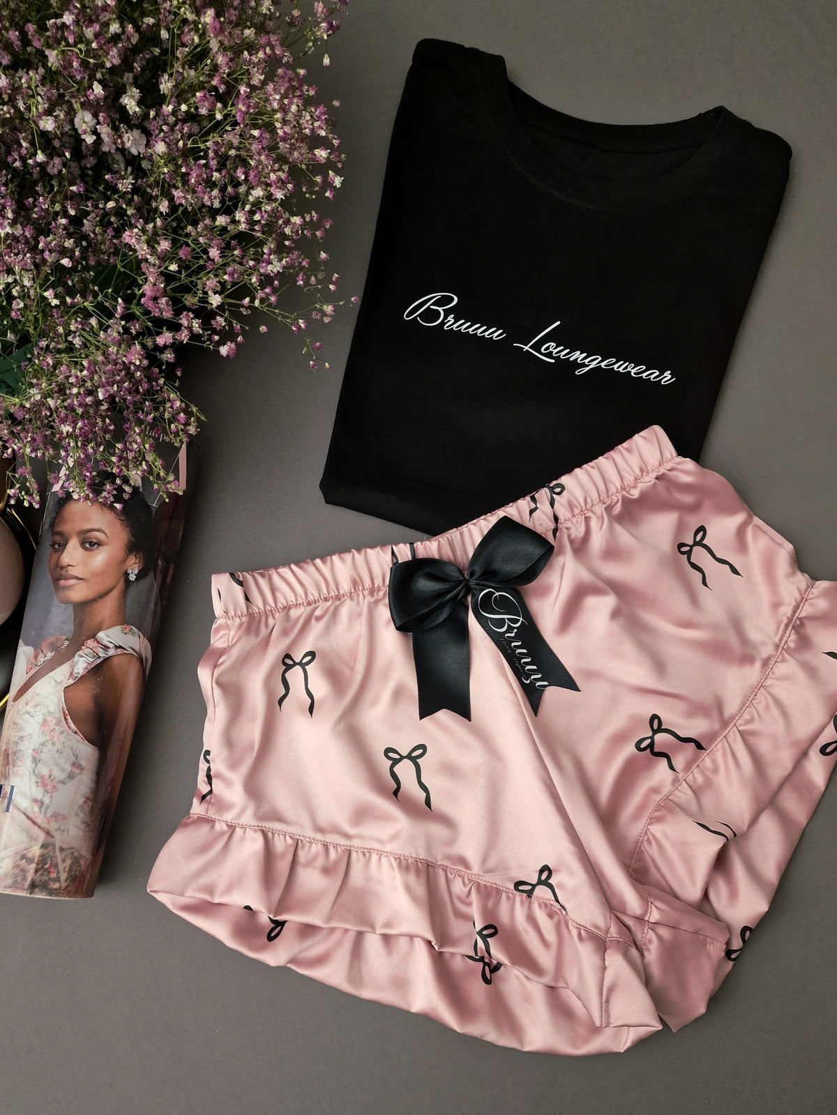 Pink Black short