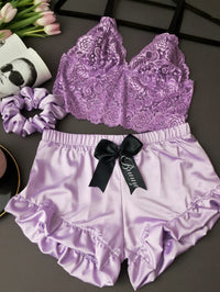 Purple Bralet set