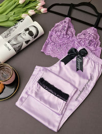 Purple Bralet set